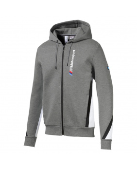 Sweat capuche zippé BMW Motorsport gris