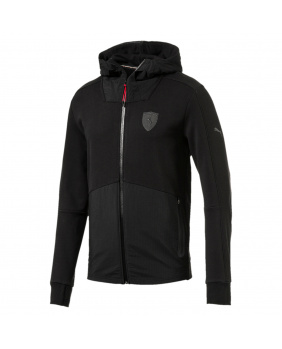 Sweat capuche zippé Ferrari noir