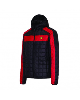 Doudoune capuche femme Ferrari noir