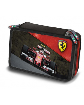 Trousse crayons Ferrari rouge et noir