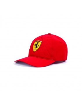 Casquette quilt Ferrari rouge