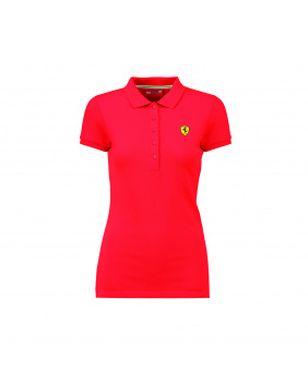 Polo femme classique Ferrari rouge