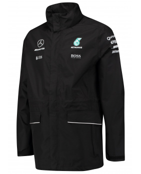 Coupe vent capuche zippé Mercedes AMG noir