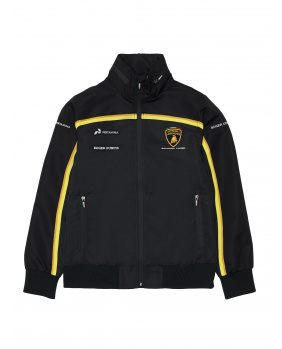 Sweat zippé Lamborghini noir et or