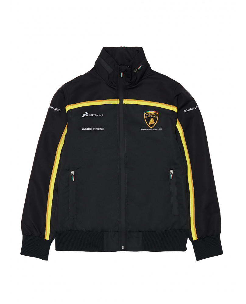 Sweat zippé Lamborghini noir et or