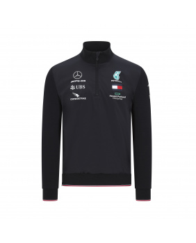 Pull 1/4 zip Mercedes AMG noir