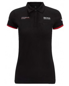 Polo femme Porsche noir