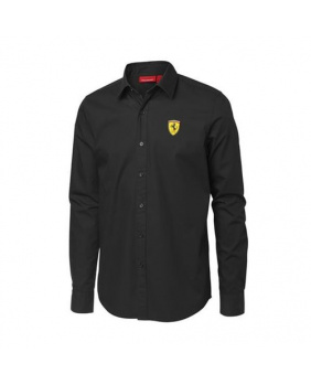 Chemise manches longues Ferrari noir