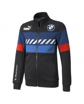 Sweat zippé enfant BMW noir bleu et rouge