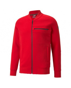 Sweat zippé slim Ferrari rouge