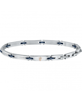 Bracelet acier céramique Maserati rose-bleu-argent