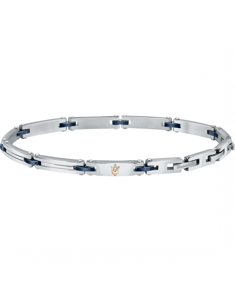 Bracelet acier céramique Maserati rose-bleu-argent