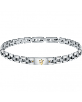 Bracelet acier Maserati or-argent