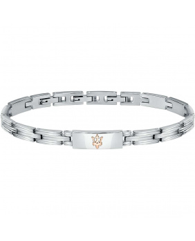 Bracelet acier Maserati rose-argent