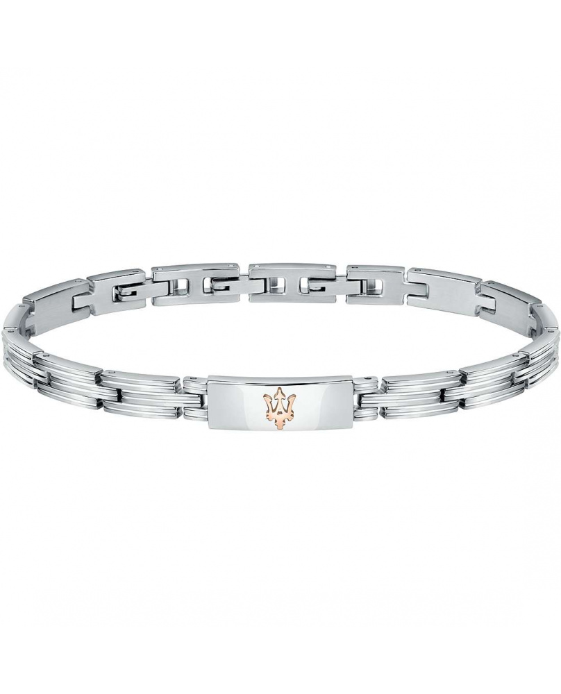 Bracelet acier Maserati rose-argent