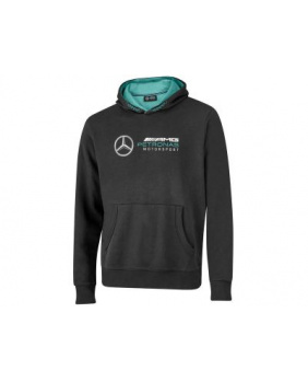 Sweat capuche Mercedes noir fan logo