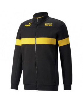 Sweat zippé Porsche noir et jaune