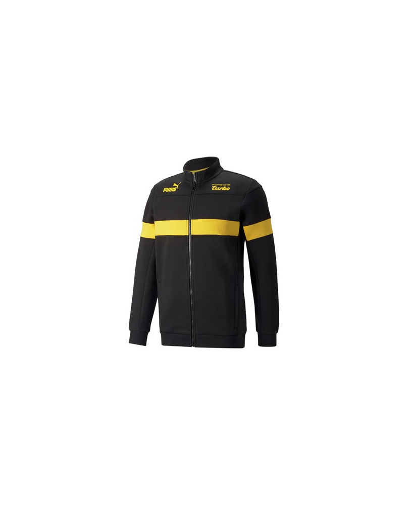 Sweat zippé Porsche noir et jaune