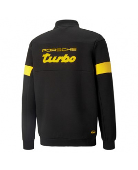 Sweat zippé Porsche noir et jaune