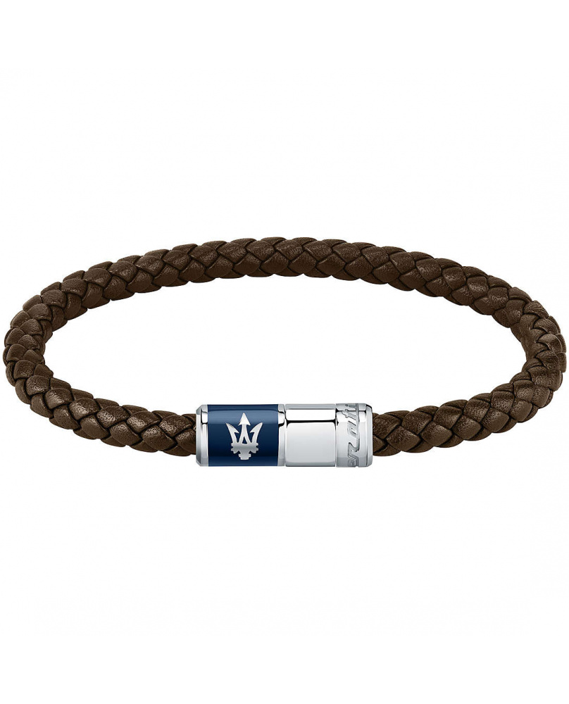 Bracelet tressé Maserati marron