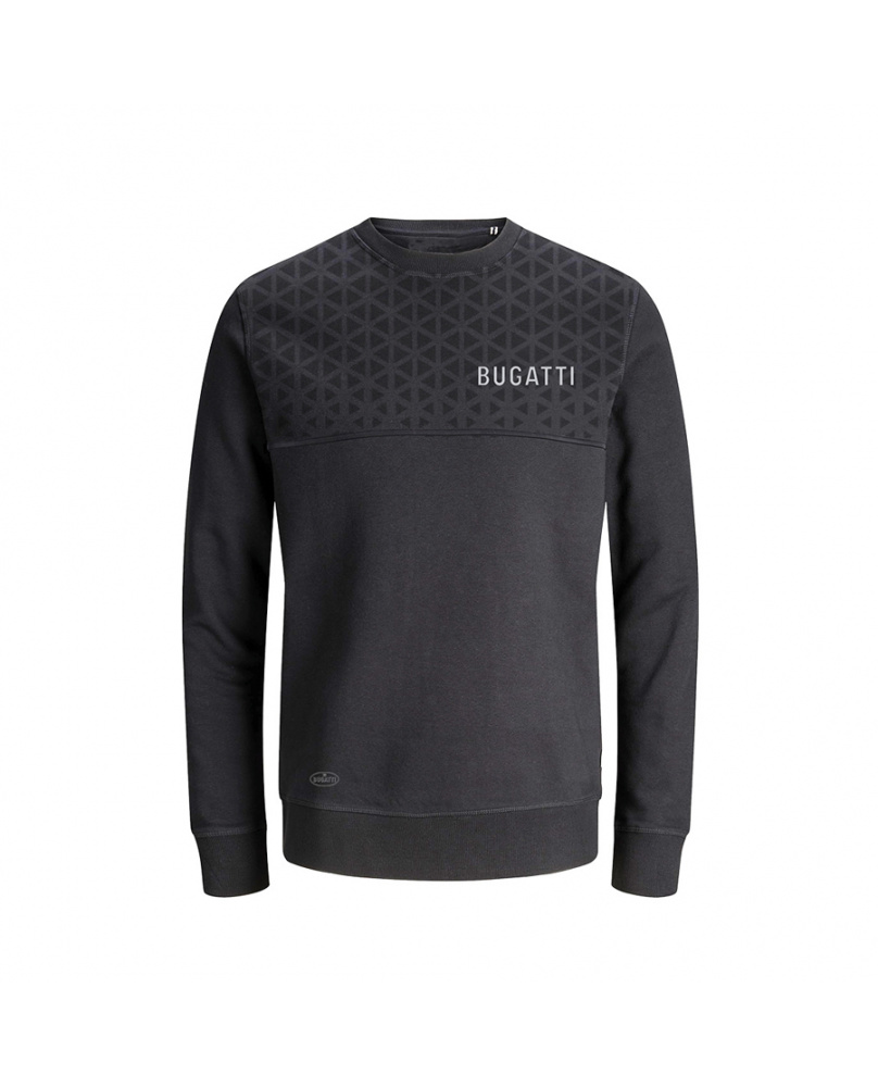 Sweat imprimé Bugatti gris