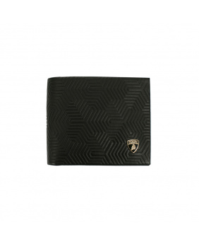 Portefeuille avec porte-monnaie Lamborghini noir