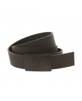 Ceinture cuir de caoutchouc Lamborghini noir