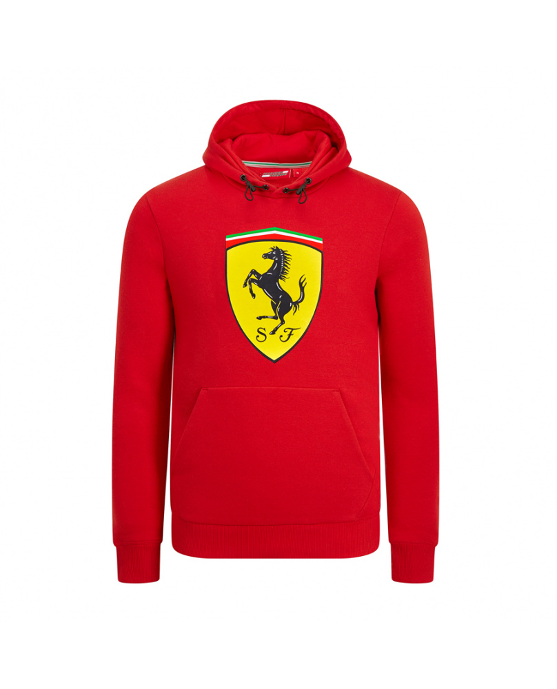 Sweat à capuche logo enfant Ferrari rouge