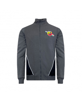 Sweat zippé corse Abarth gris