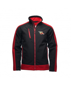 Softshell corse Abarth noir-rouge