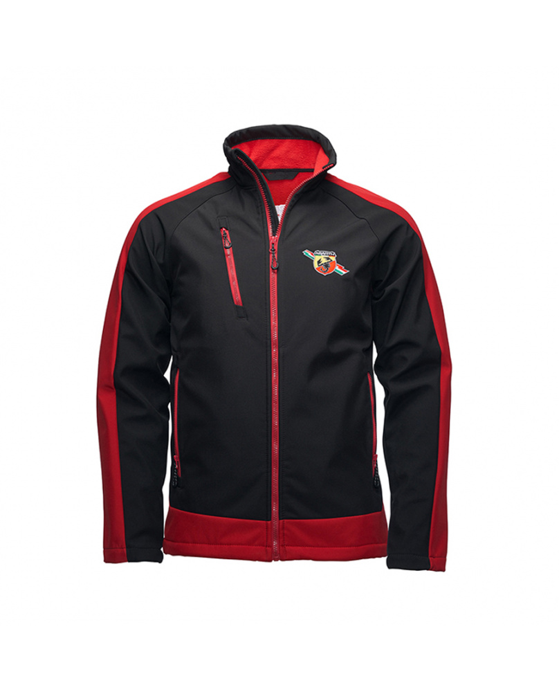 Softshell corse Abarth noir-rouge