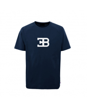 T-shirt logo Bugatti bleu