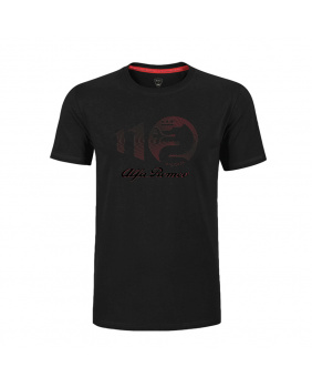 T shirt Alfa Romeo noir