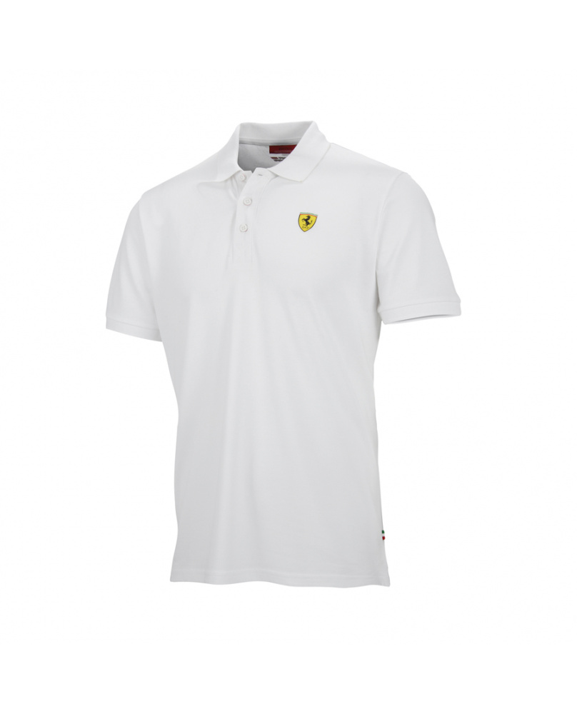 Polo Ferrari blanc