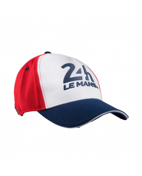 Casquette tricolore 24H Le mans bleu-blanc-rouge