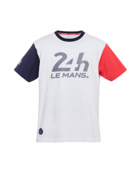T-shirt tricolore 24H Le mans bleu-blanc-rouge