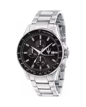 Montre Maserati sfida 44mm argent-noir