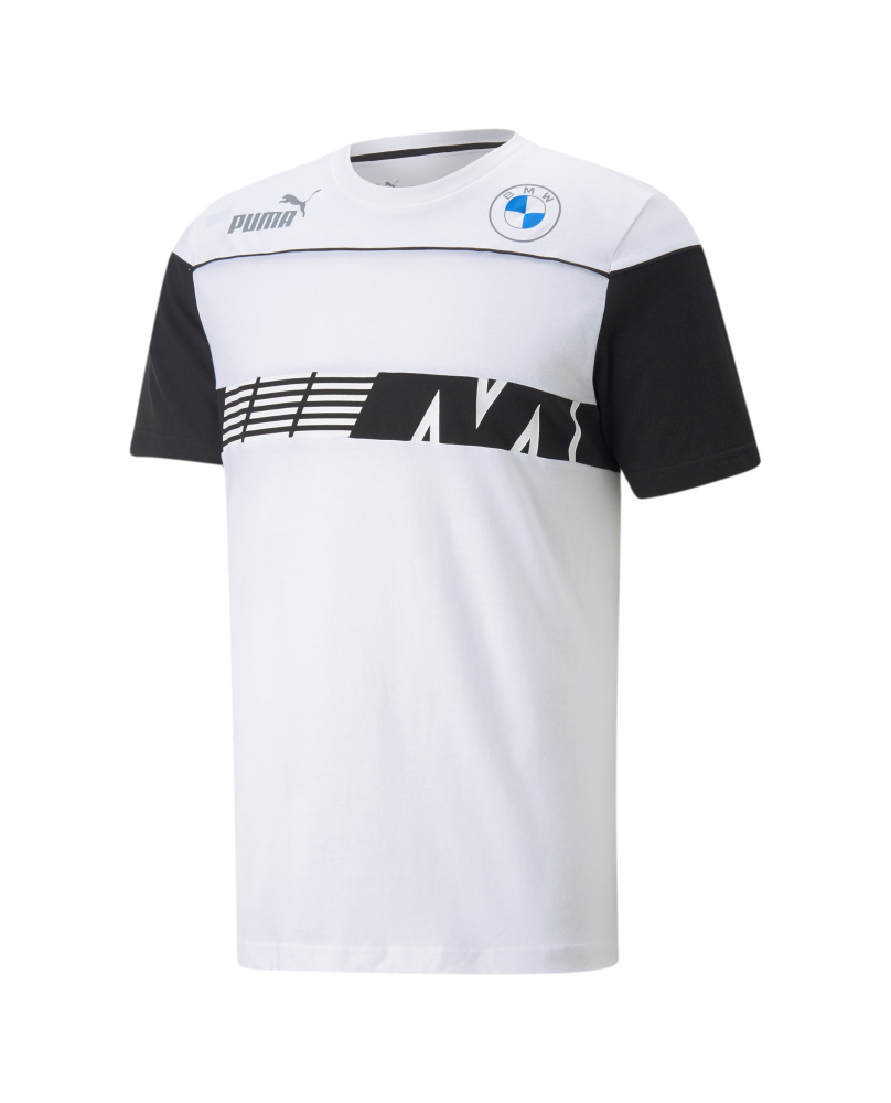 T-shirt BMW blanc-noir