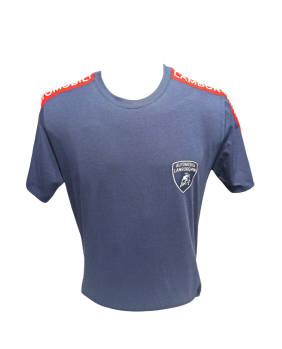 T-shirt coton organique Lamborghini bleu