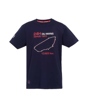 T-shirt circuit 24H Le mans bleu
