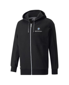 Sweat capuche zippé BMW noir