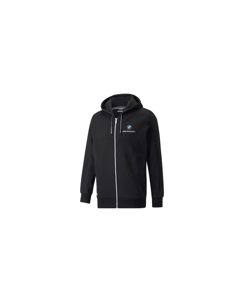 Sweat capuche zippé BMW noir