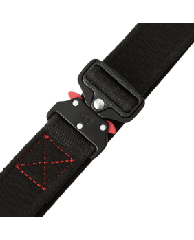 Ceinture Dakar noire-rouge