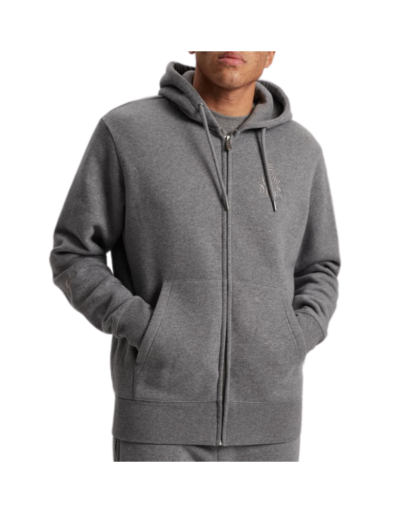 Sweat zippé à capuche Dakar gris