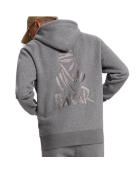 Sweat zippé à capuche Dakar gris