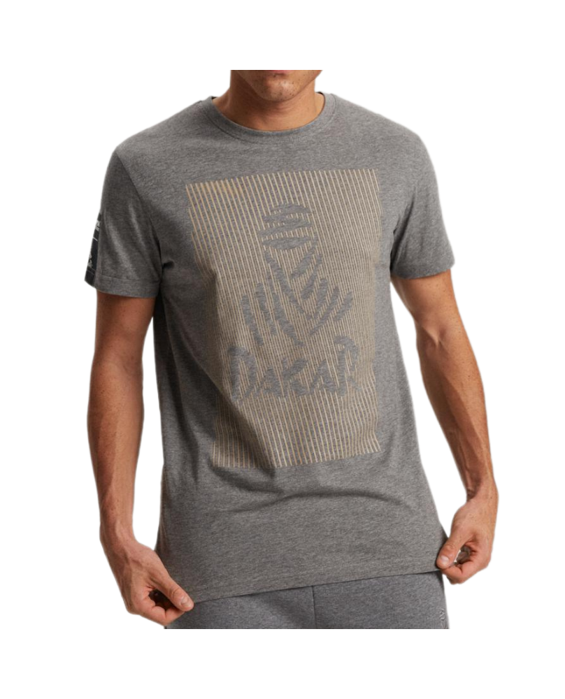 T-shirt affiche Dakar gris