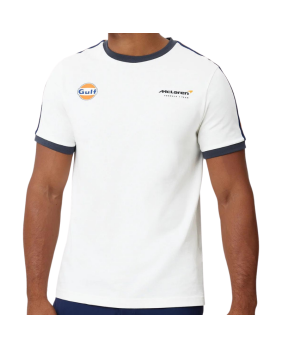 T-shirt MC LAREN-GULF blanc