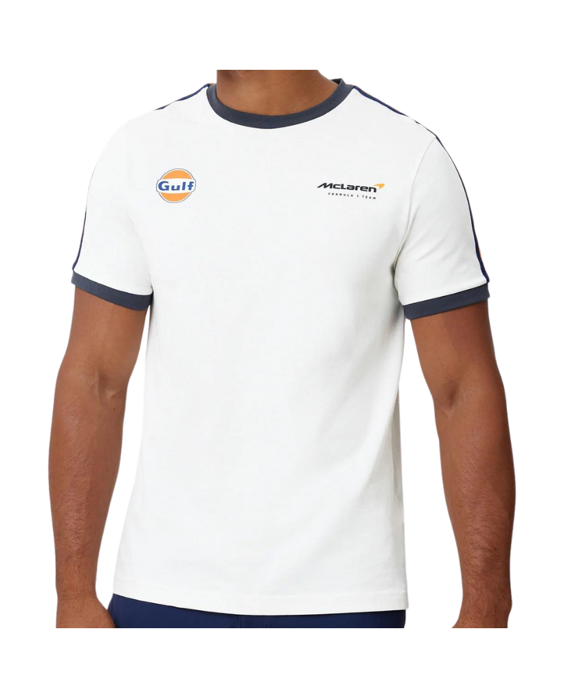 T-shirt MC LAREN-GULF blanc