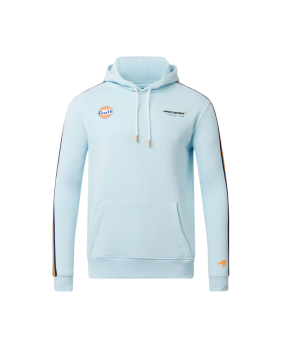 Sweat MC LAREN-GULF à capuche bleu ciel