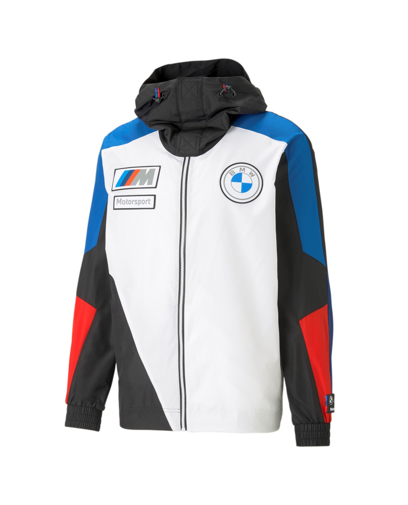 Sweat capuche zippé BMW noir-blanc-rouge